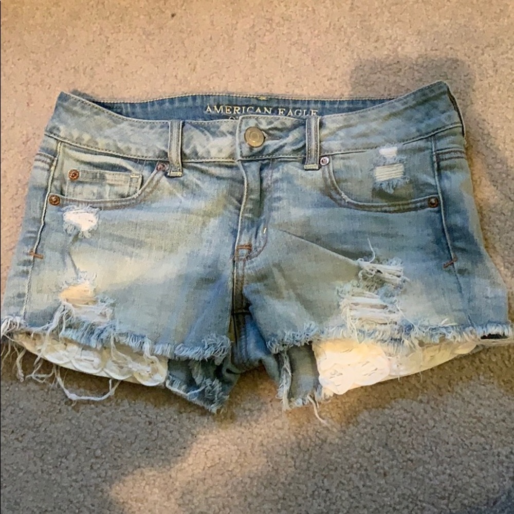 American eagle jean shorts